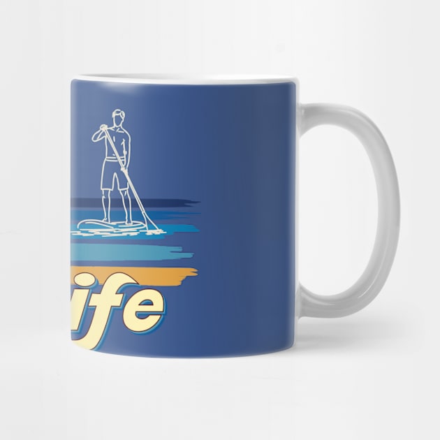 Lake Life Paddleboard SUP paddling by Surfer Dave Designs